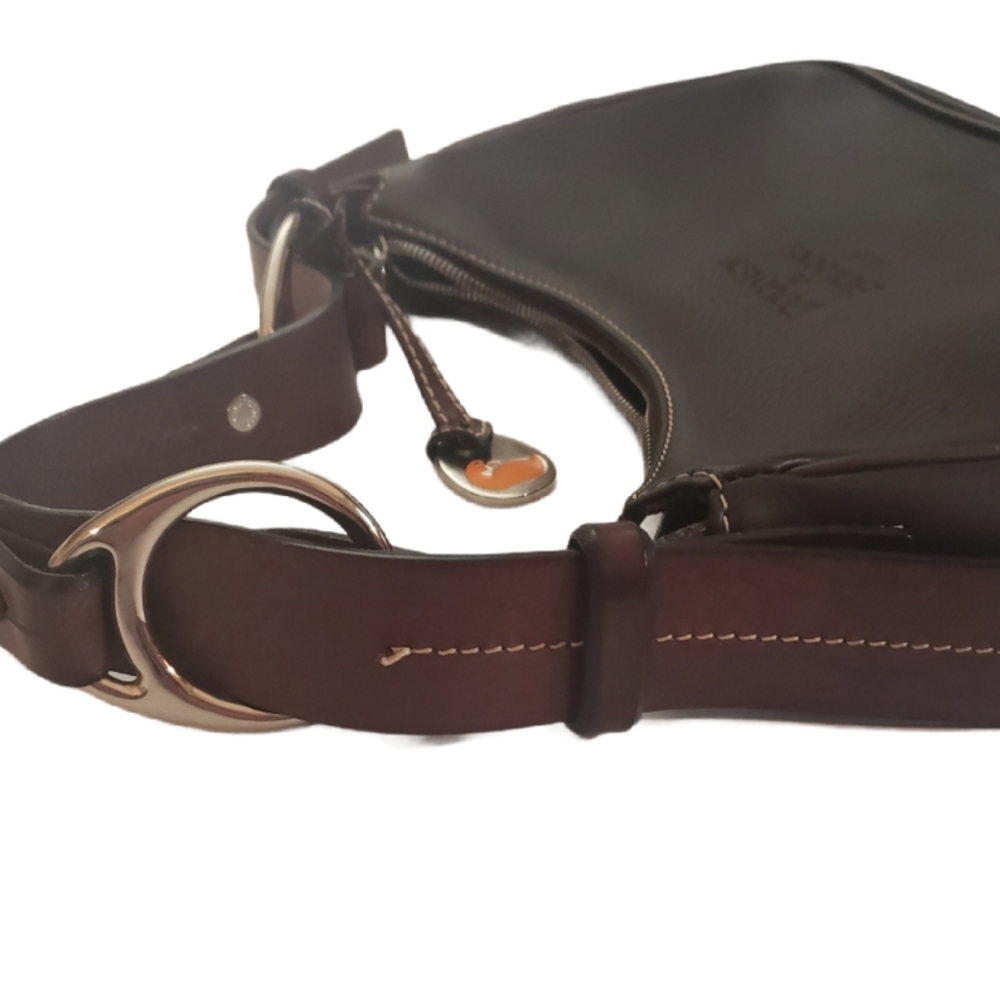 Dooney and Bourke Pebbled Leather Hobo Handbag - Picture 10 of 16